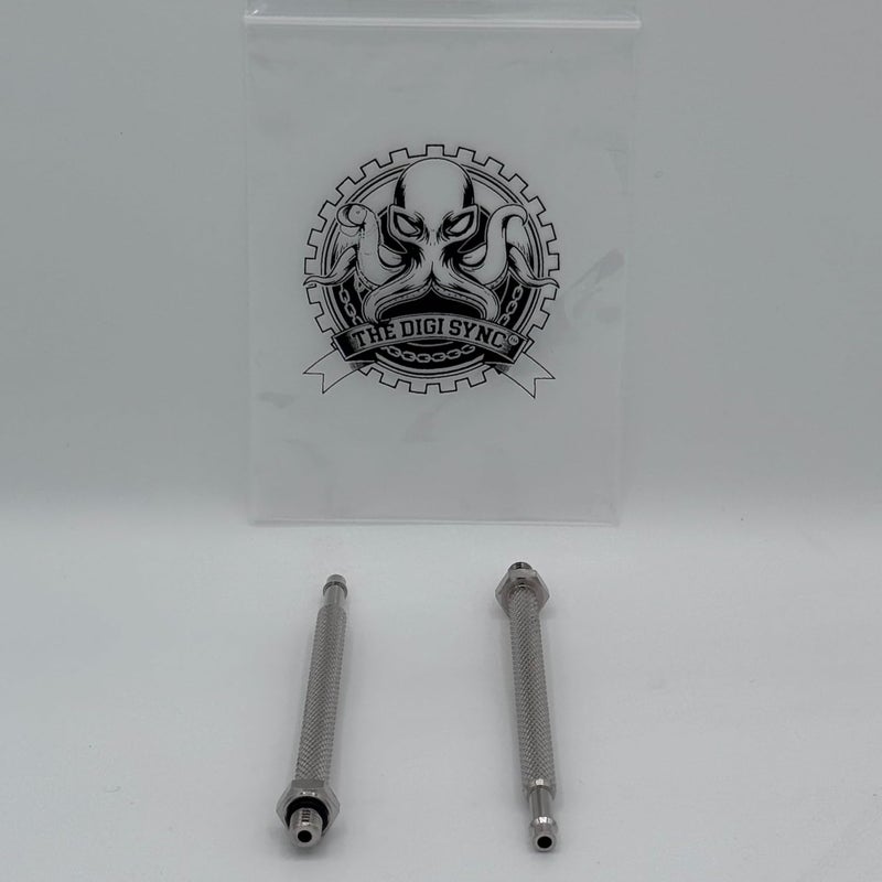 The Digi Sync M6-6x1.0x100mm - Threaded Vacuum Port Adapters Fittings for Carburetor or Throttle Body - Nickel-Plated Brass - QUALITY SET - Pack of 2 - Not KL - Image 3